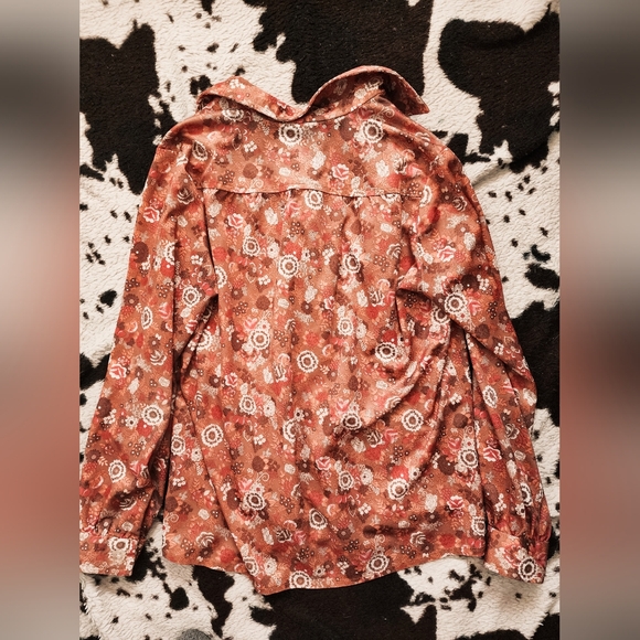 WOMEN'S 70'S FLORAL BLOUSE - MYLTI - Picture 4 of 4